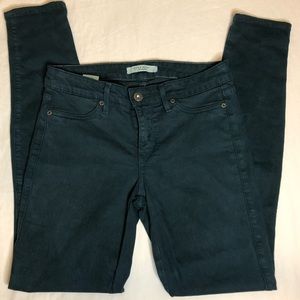Rich & Skinny Dark Green Mid- Rise Jeans
